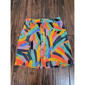 Farm Rio anthropologist Kiki corduroy skirt womens size S